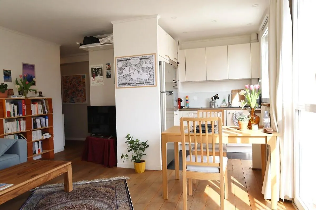 Apartmán Appartement Vue Jardin Proche Canal Saint-Martin Paříž